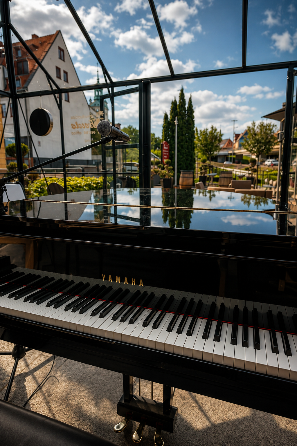 Fortepian w Piano Café Baszta